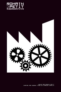 Poster N&B Usine par Romain Petit